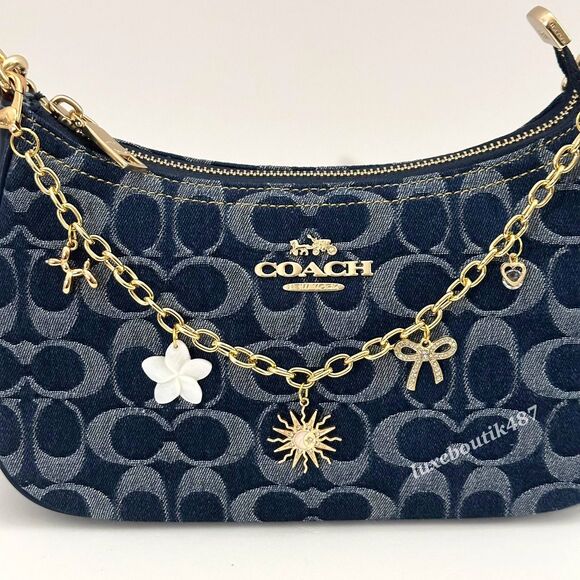 Hand-crafted Balloon Bow Sun Flower Bag Charm Chain Purse Charm Chain Decoration - Picture 2 of 4